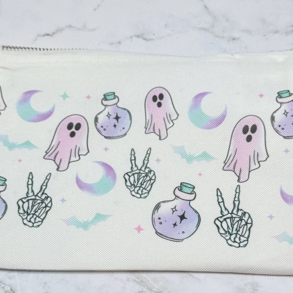 Spooky Ghosts Zipper Pouch